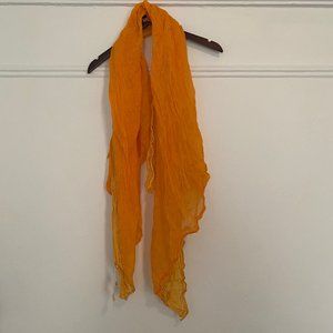 Orange Hand Spun Scarf